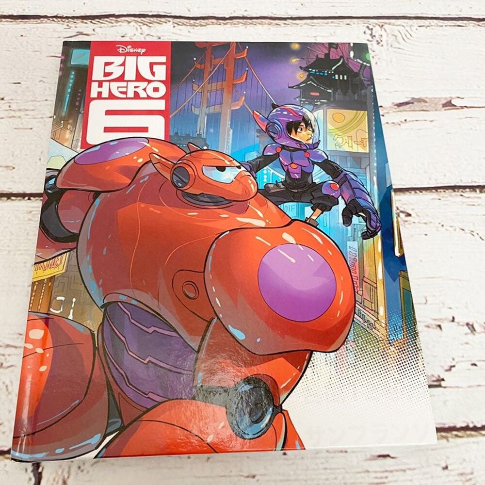 DISNEY Big Hero 6 Hardcover Book Large Format Baymax Hiro Marvel Comics 11”